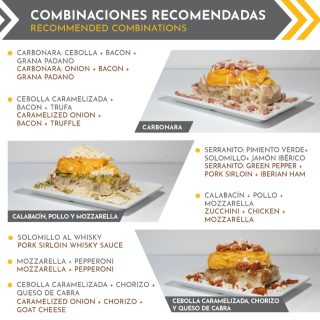 ¿Qué si vendemos porciones (pincho)? Claro que sí, ya que no parabais de pedírnoslo, aquí las tenemos... y lo mejor de todo es que podéis personalizarlas también. Aquí, algunas de nuestras mezclas recomendadas. Os esperamos en Tu Tortilla, calle San Eloy, 31, Sevilla, centro.