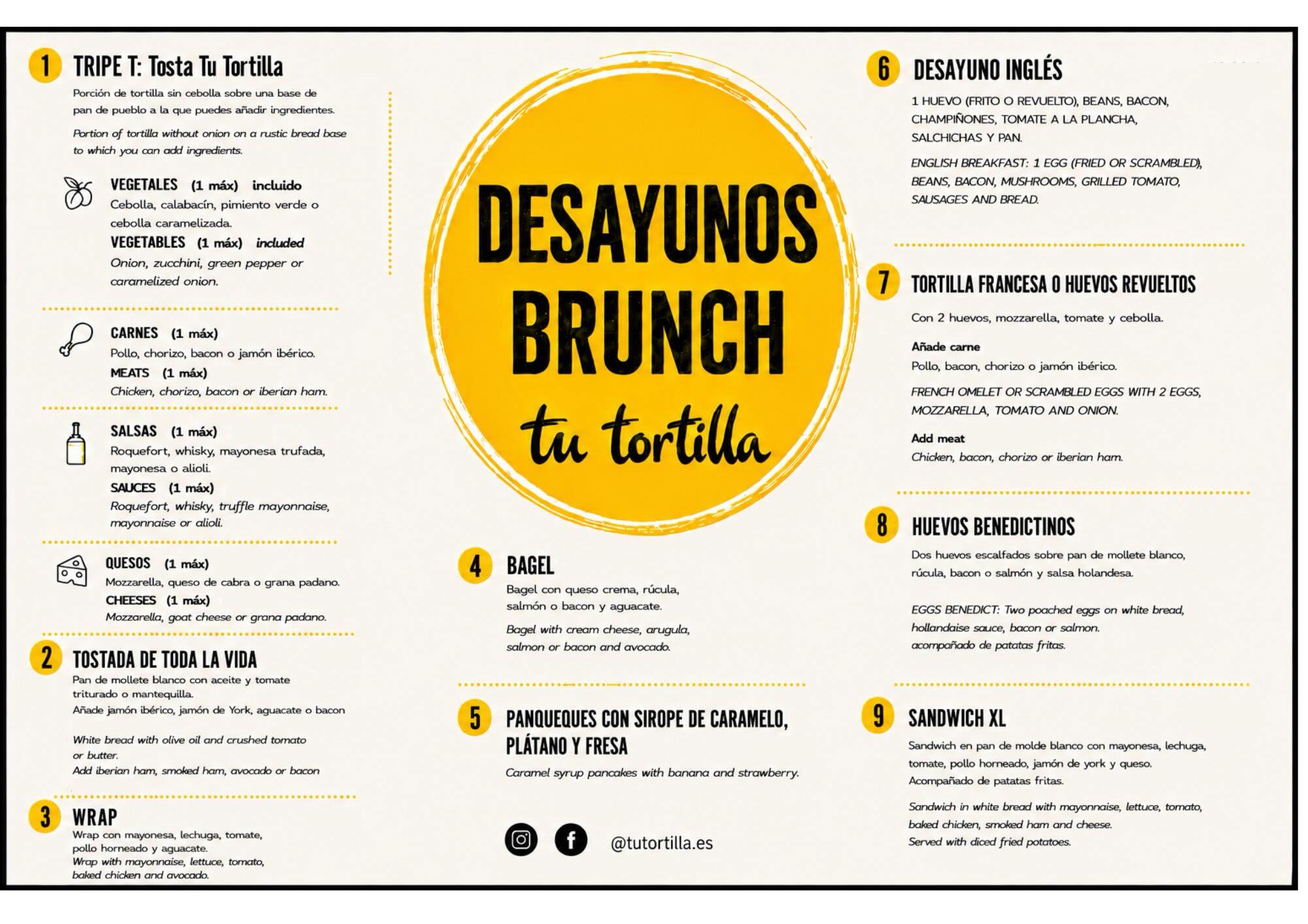 En verano, abrimos también para desayunos. ¿Qué esperas para comenzar el día de la mejor manera en Tu Tortilla?